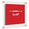 Cool Modern Frames Clear Acrylic Float Frame with Gold Hardware
